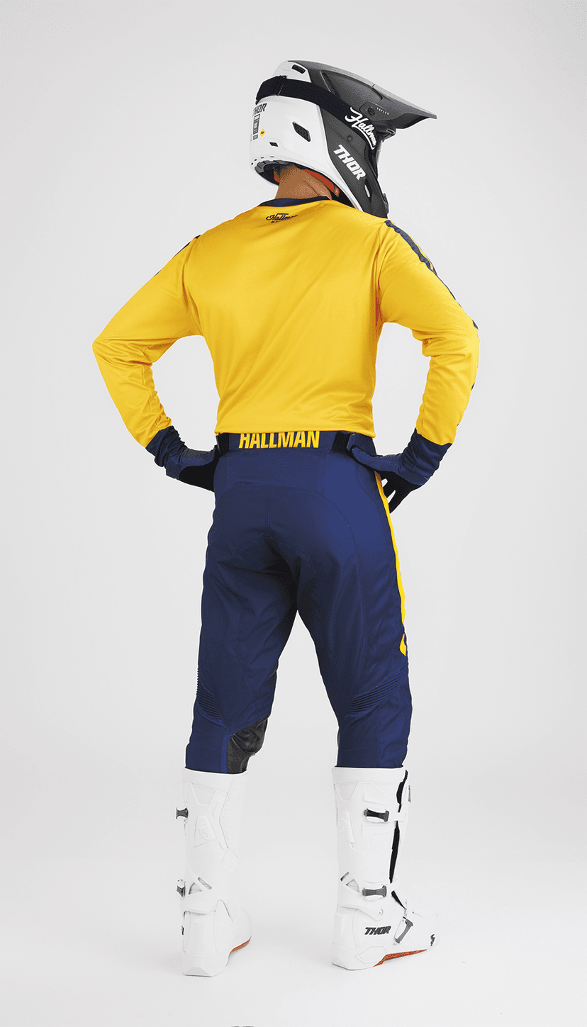THOR 2910-7124 Hallman Differ Roosted Jersey - Lemon/Navy - XL — image 5 of 6