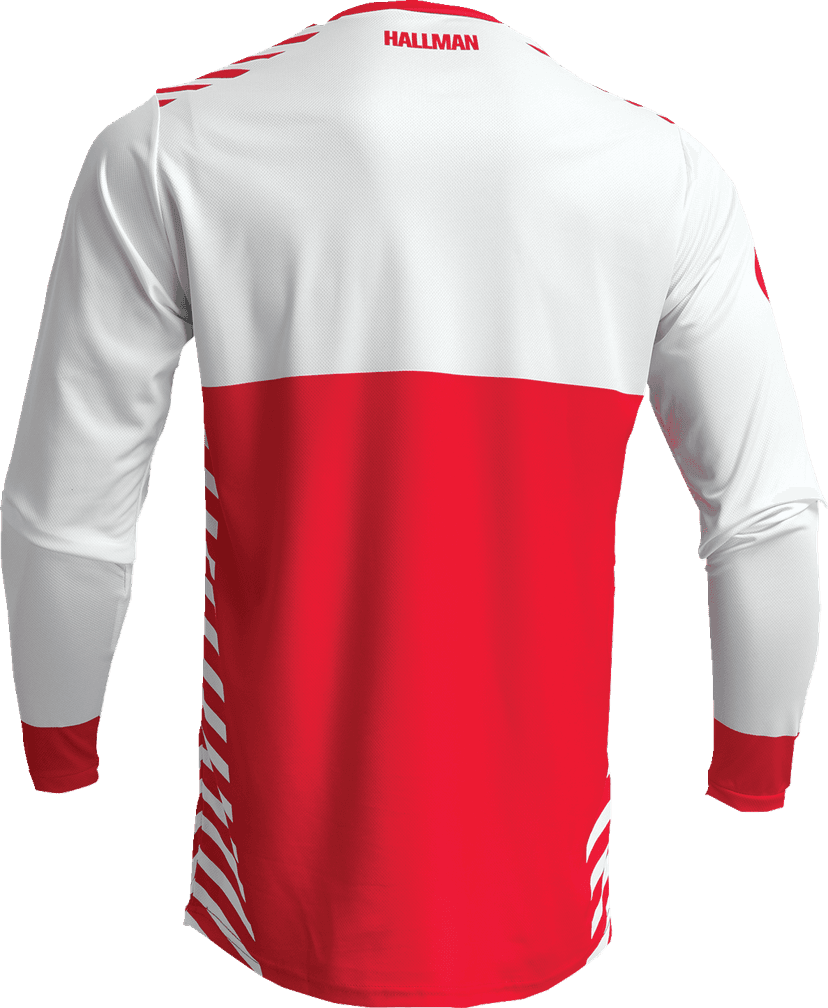 THOR 2910-7134 Differ Slice Jersey - White/Red - Medium — image 4 of 4