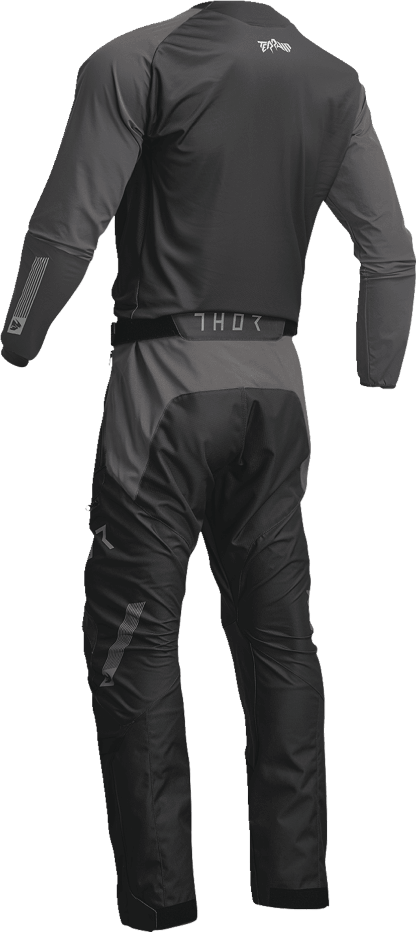 THOR 2910-7161 Terrain Jersey - Black/Charcoal - Medium — image 4 of 4