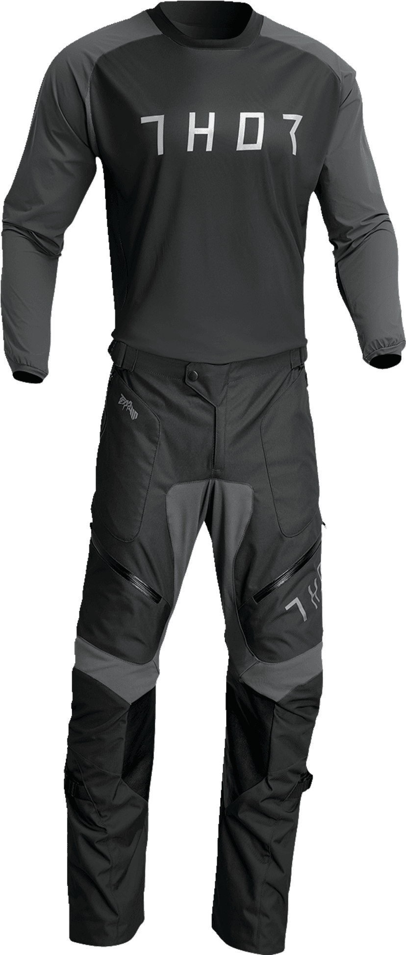 THOR 2910-7165 Terrain Jersey - Black/Charcoal - 3XL — image 3 of 4