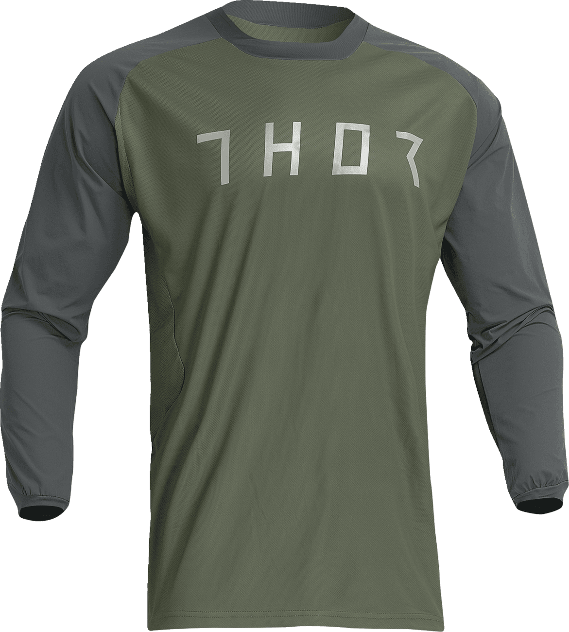 THOR 2910-7169 Terrain Jersey - Army/Charcoal - XL