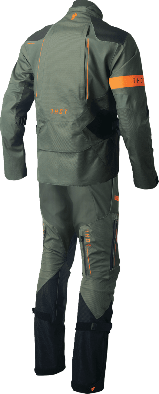 THOR 2910-7486 Range Jersey - Army Green/Orange - 2XL — image 2 of 4