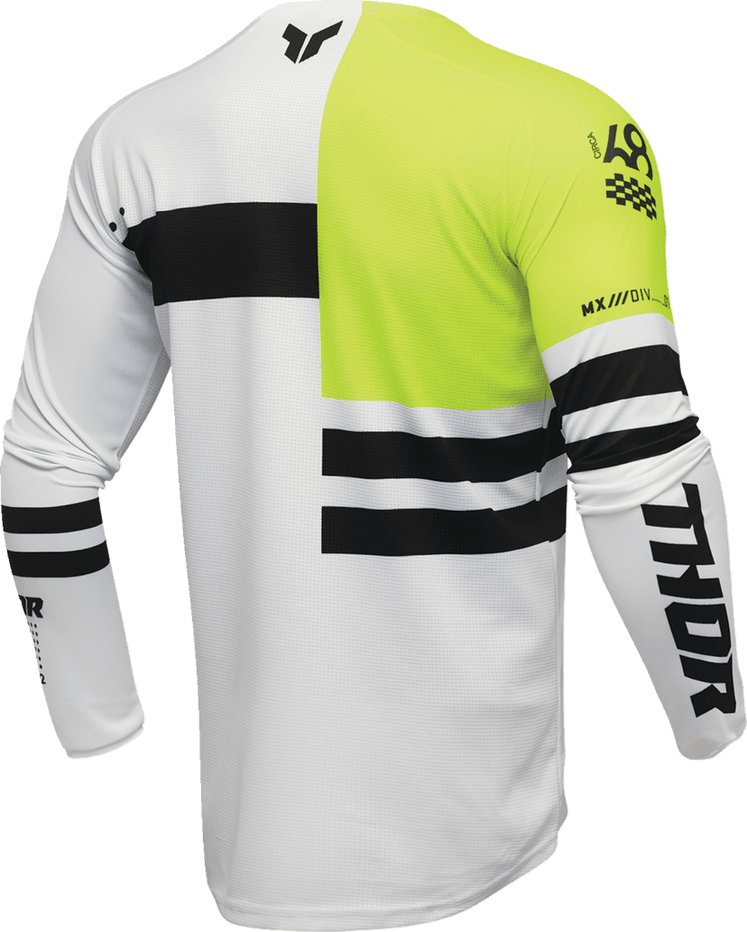 THOR 2910-8279 Launchmode Dozer Jersey - Acid/Black - Medium — image 2 of 6