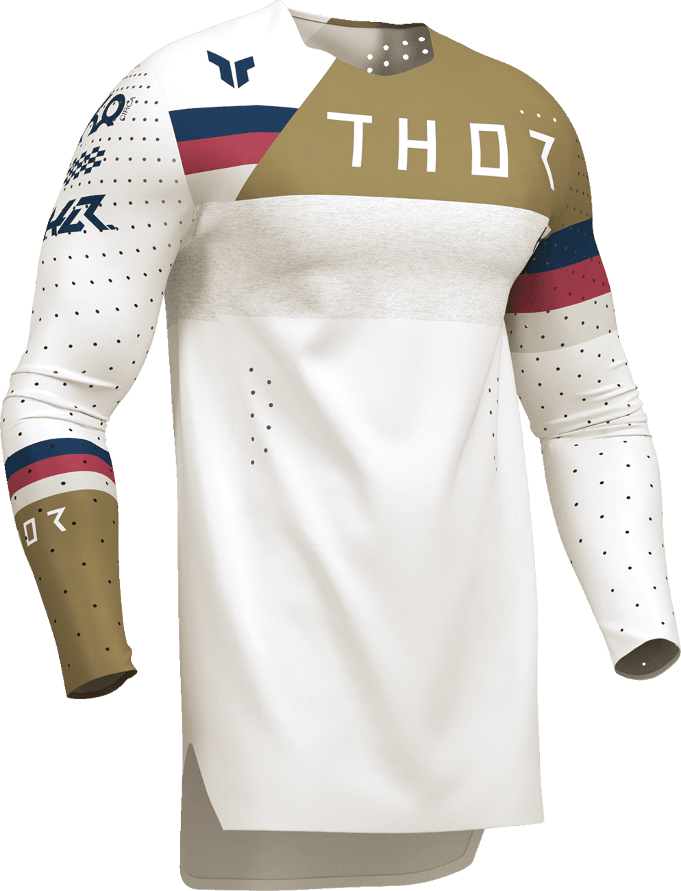THOR 2910-8364 Sportmode League Jersey - White/Copper - Small
