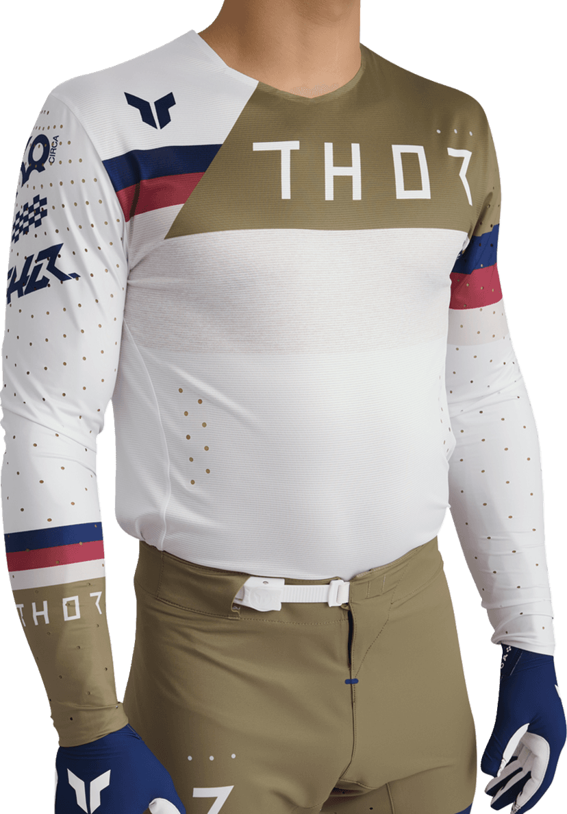 THOR 2910-8364 Sportmode League Jersey - White/Copper - Small — image 6 of 10