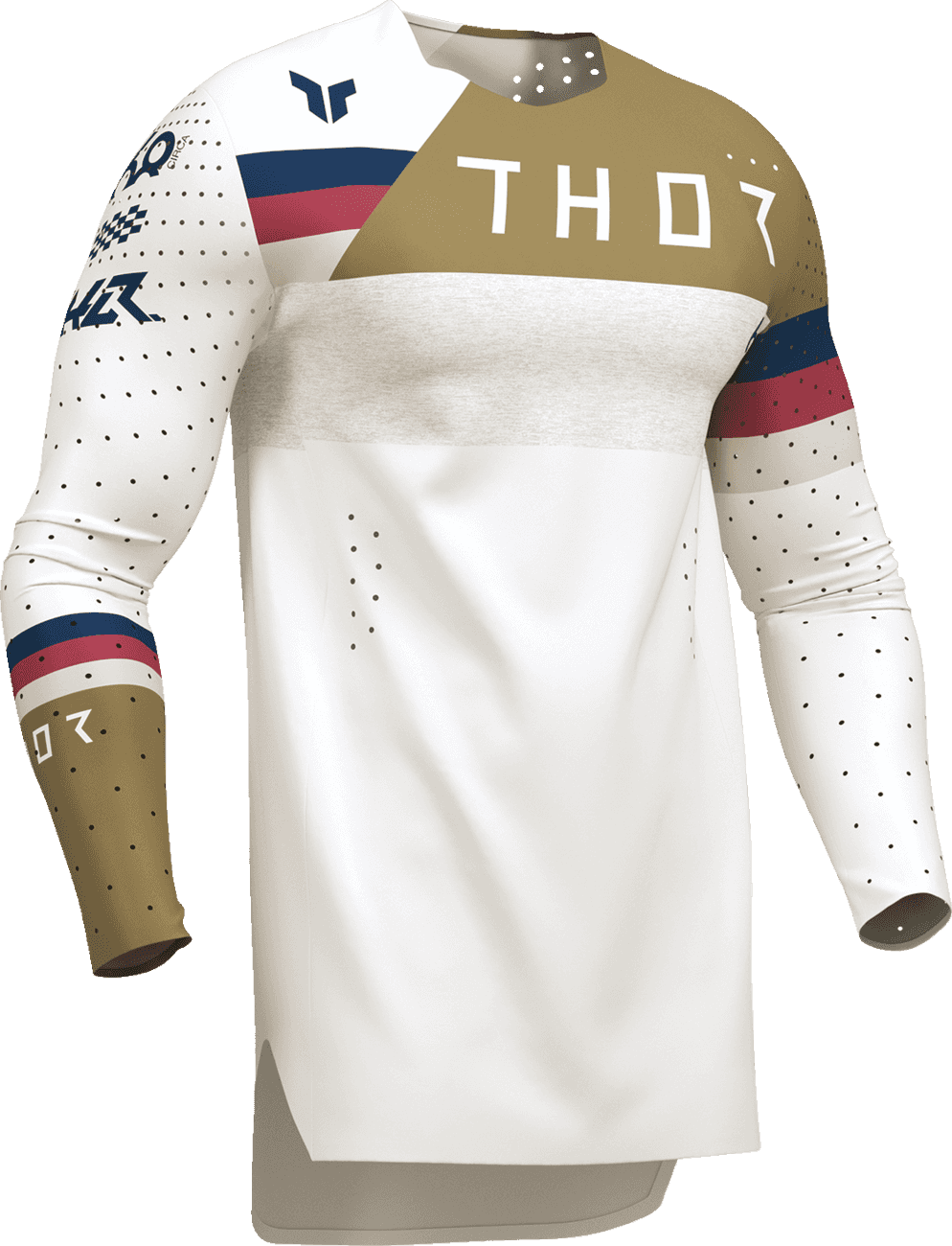 THOR 2910-8366 Sportmode League Jersey - White/Copper - Large