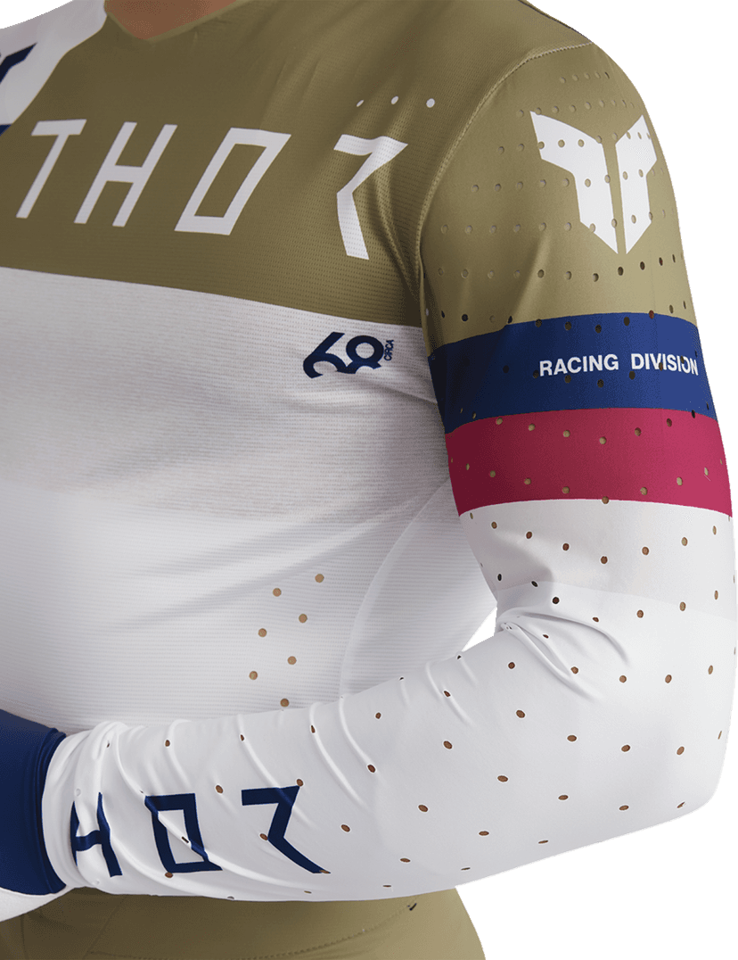THOR 2910-8367 Sportmode League Jersey - White/Copper - XL — image 7 of 10
