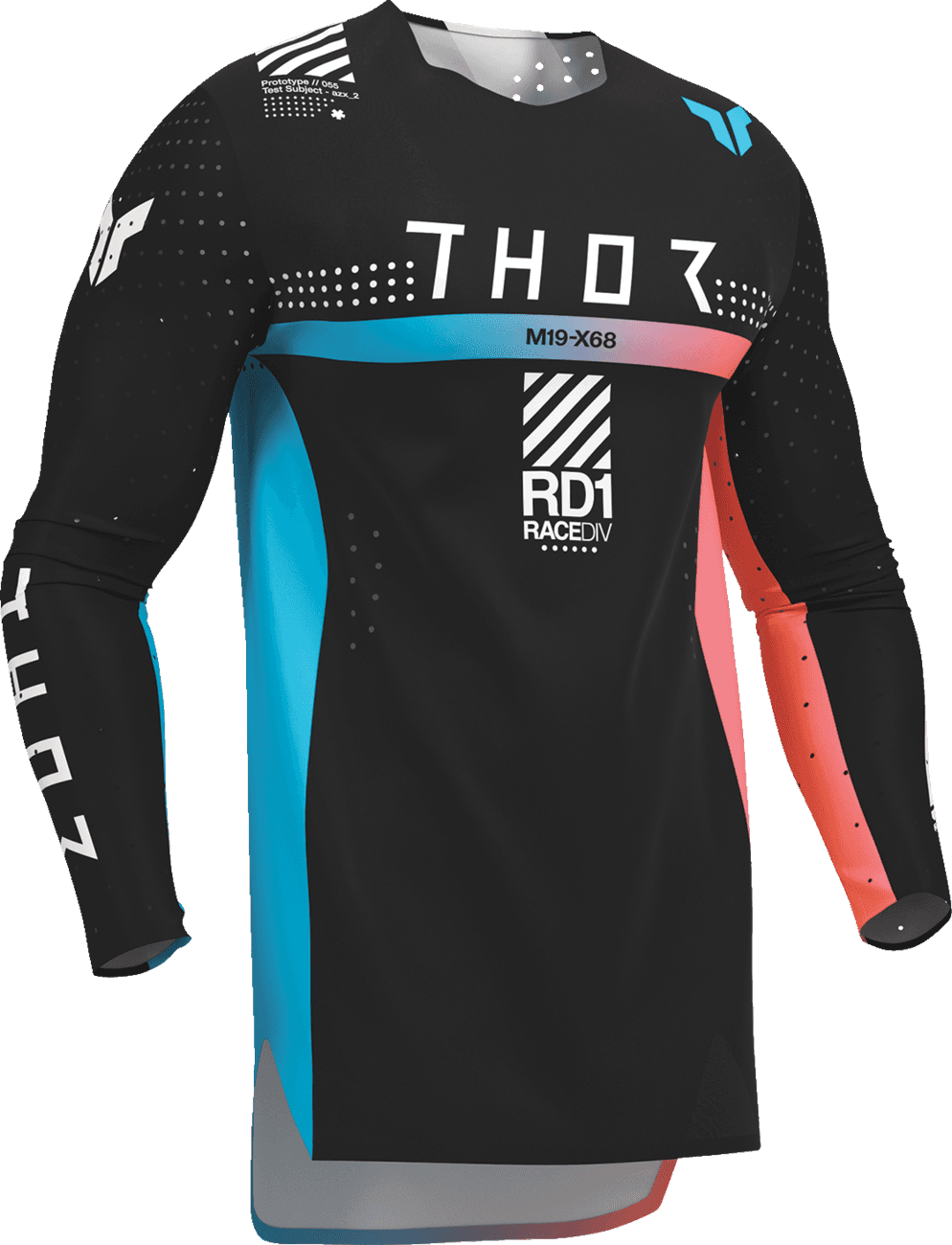THOR 2910-8372 Sportmode Synth Jersey - Black - Large