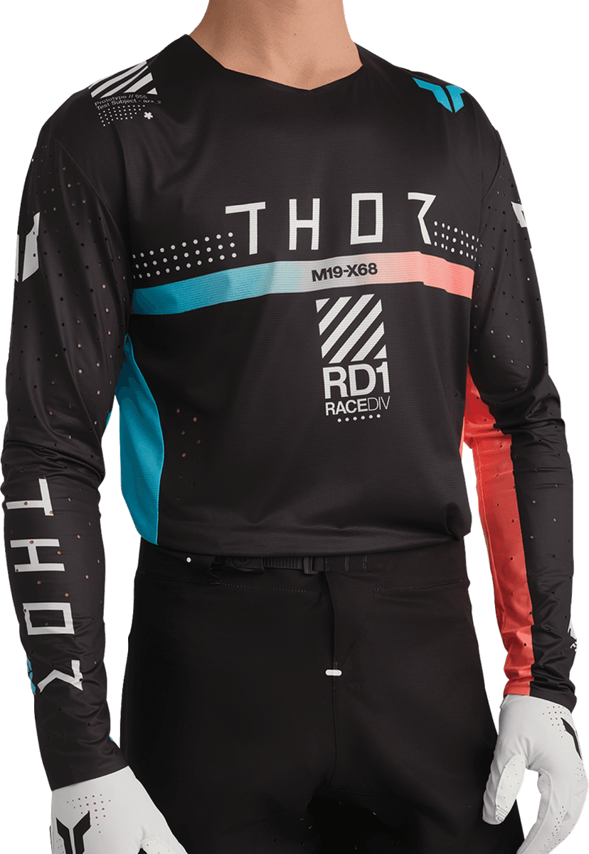 THOR 2910-8373 Sportmode Synth Jersey - Black - XL — image 2 of 13