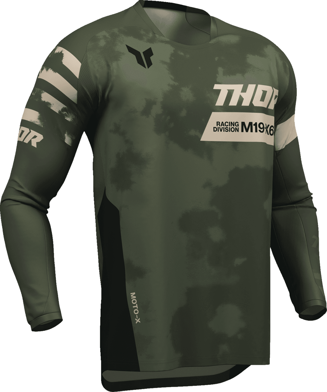 THOR 2910-8394 Launchmode Bleach Jersey - Black/Camo - Small