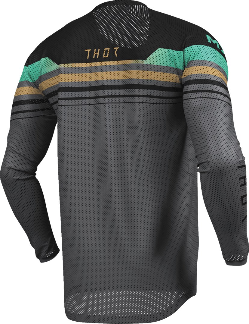 THOR 2910-8432 Launchmode Air Raptor Jersey - Black/Charcoal - Large — image 4 of 7