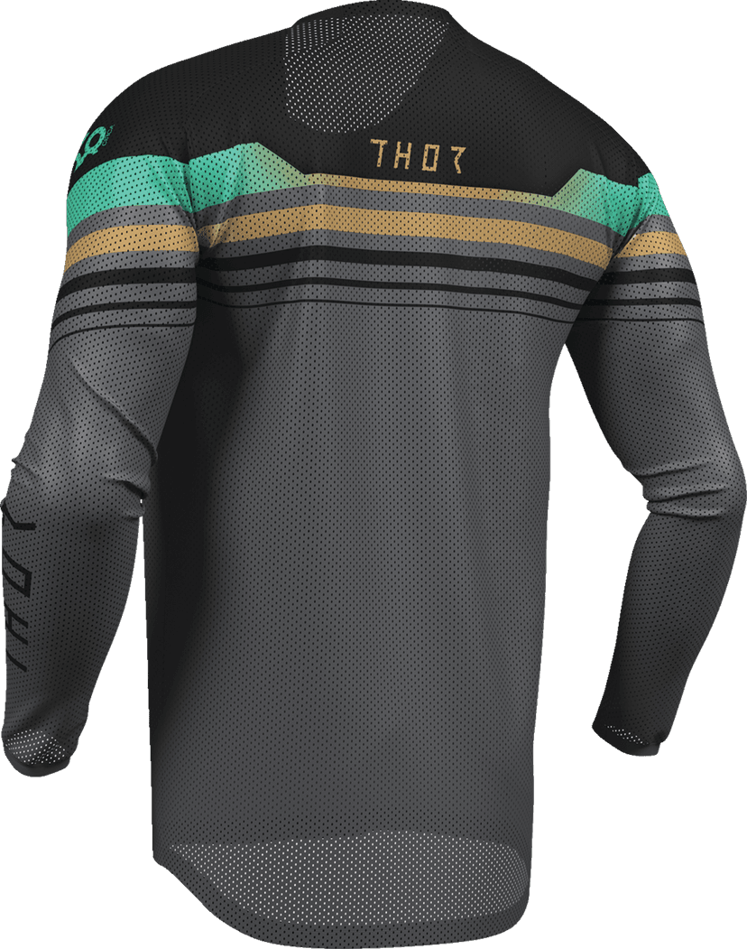 THOR 2910-8432 Launchmode Air Raptor Jersey - Black/Charcoal - Large — image 2 of 7