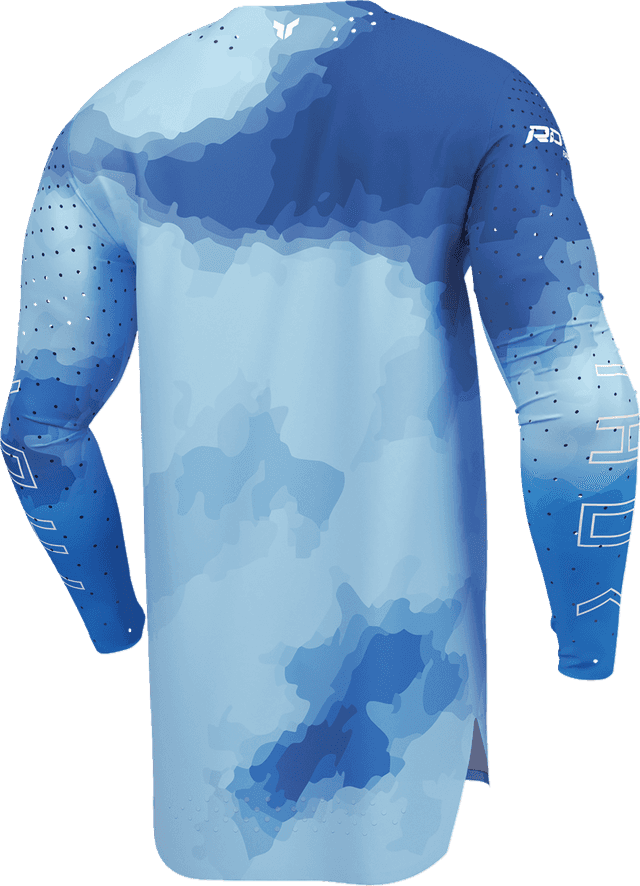 THOR 2910-8734 Sportmode Carbon Jersey - Electric Blue/Powder Blue - Large — image 3 of 11