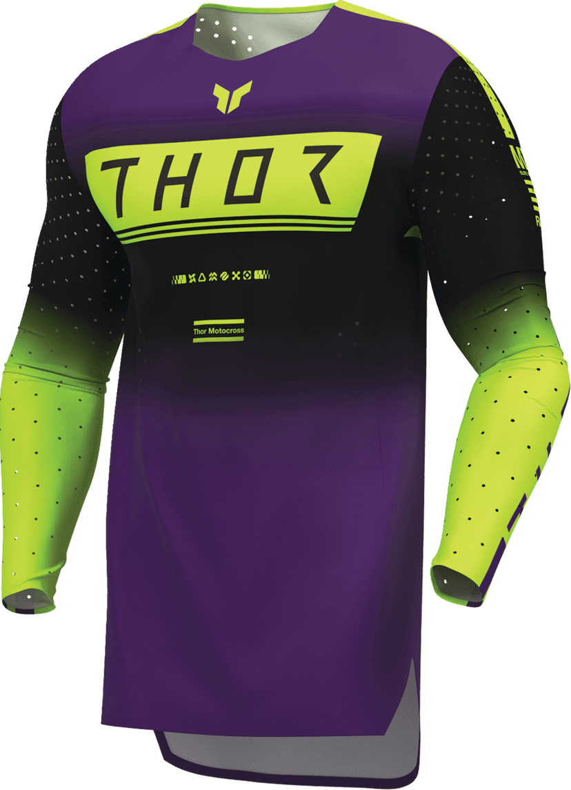 THOR 2910-8742 Sportmode Geo Jersey - Black/Purple - Small — image 3 of 4