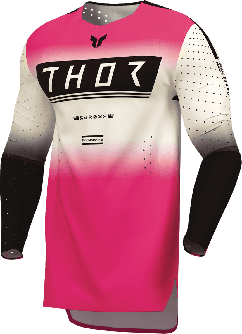 THOR 2910-8759 Sportmode Geo Jersey - Vintage White/Pink - Large — image 4 of 10