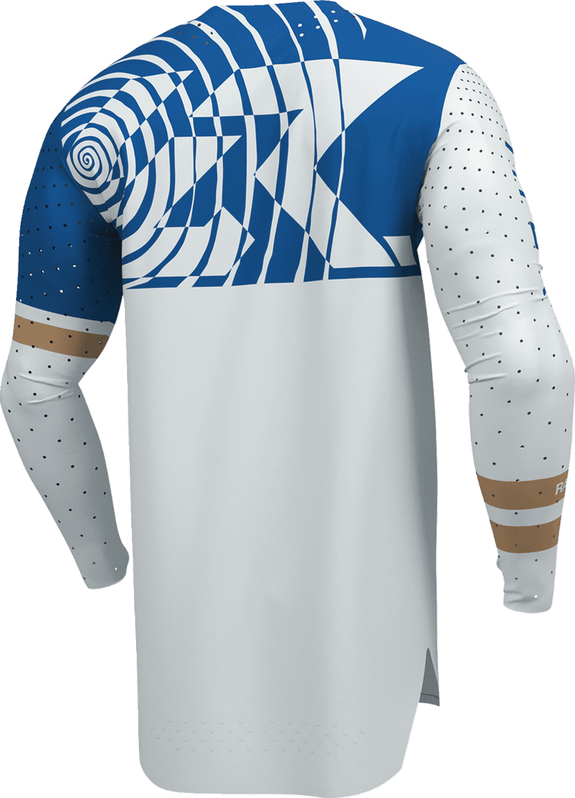THOR 2910-8767 Sportmode Mind Control Jersey - Light Gray/Blue - Small — image 3 of 5