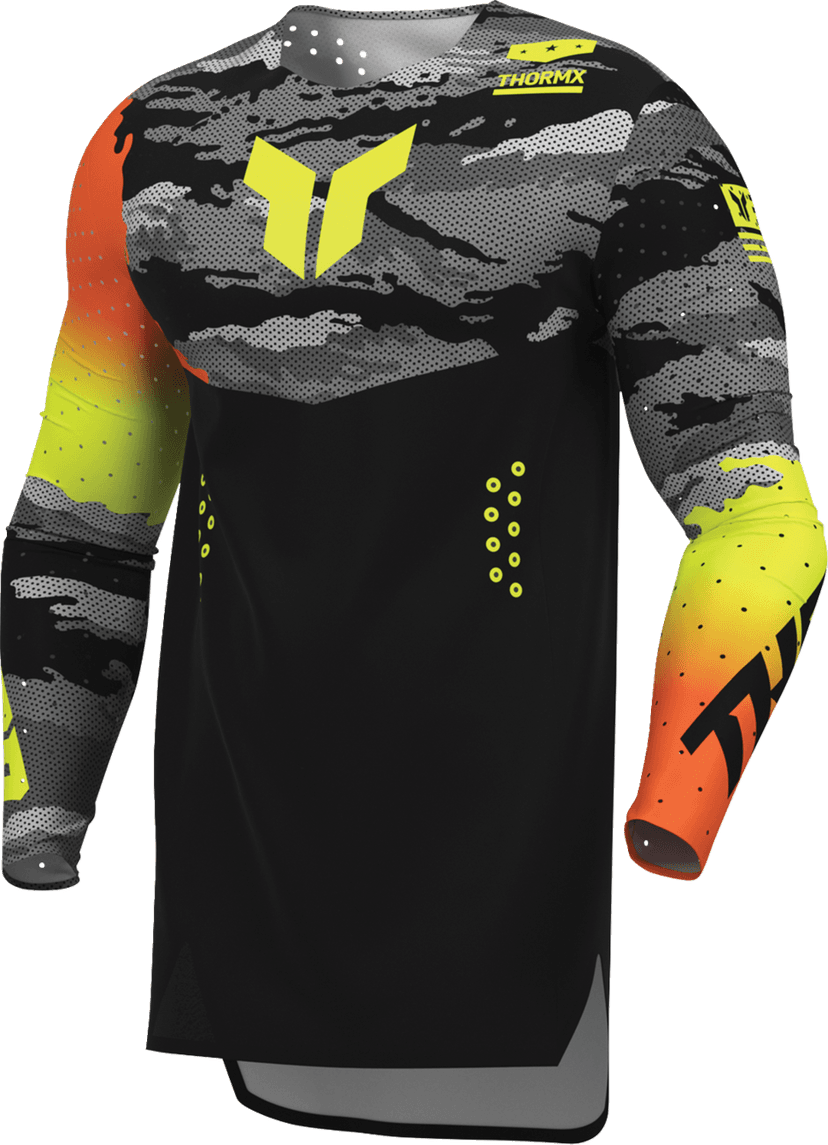 THOR 2910-9076 Sportmode Recon LE Jersey - Black/Acid - Large — image 4 of 4