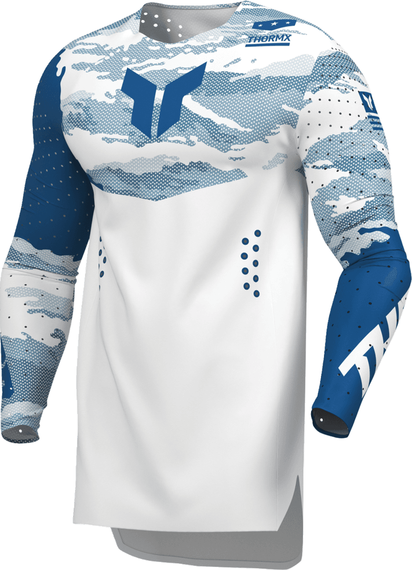 THOR 2910-9078 Sportmode Recon LE Jersey - White/Blue - Medium — image 4 of 4