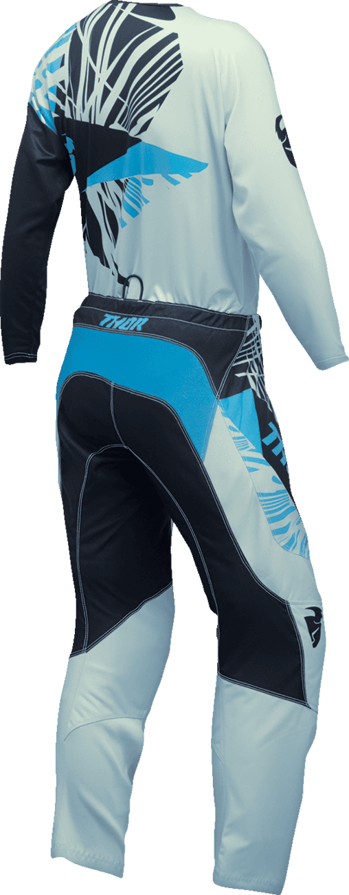 THOR 2911-0288 Women's Sector Split Jersey - Starlight Blue/Black - XS — image 4 of 4