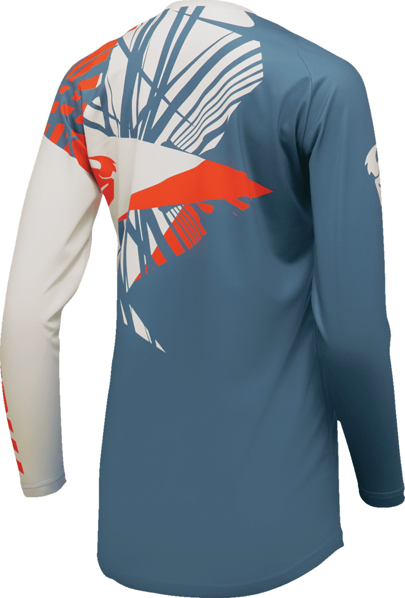 THOR 2911-0299 Women's Sector Split Jersey - Blue Steel/Vintage White - 2XL — image 2 of 4