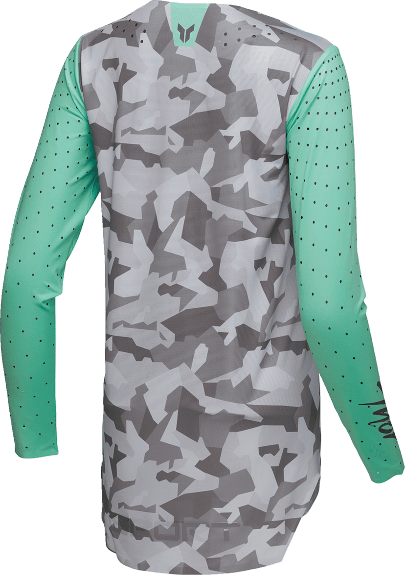 THOR 2911-0323 Women's Sportmode Shadow Jersey - Teal - Large — image 4 of 5