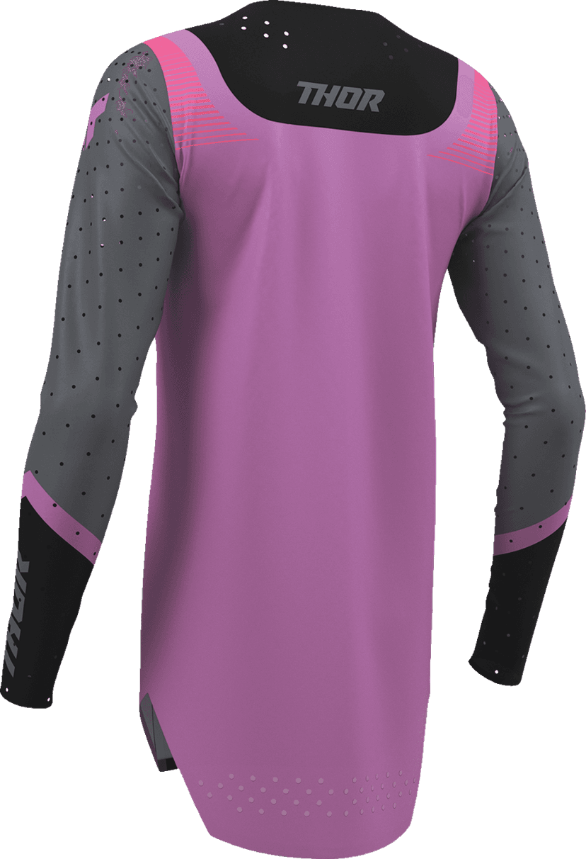 THOR 2911-0331 Women's Sportmode Velocity Jersey - Black/Orchid - Small — image 2 of 10