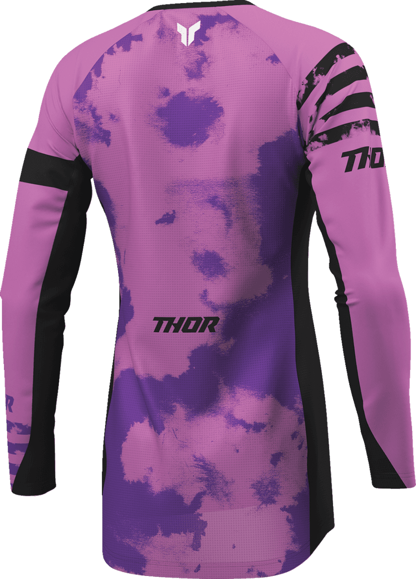 THOR 2911-0342 Women's Launchmode Bleach Jersey - Black/Orchid - Medium — image 4 of 8