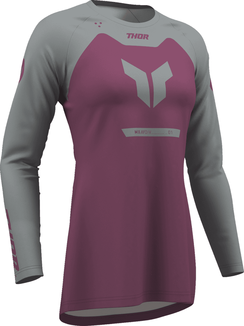 THOR 2911-0377 Women's Ridemode Menace Jersey - Purple/Gray - XS — image 1 of 7