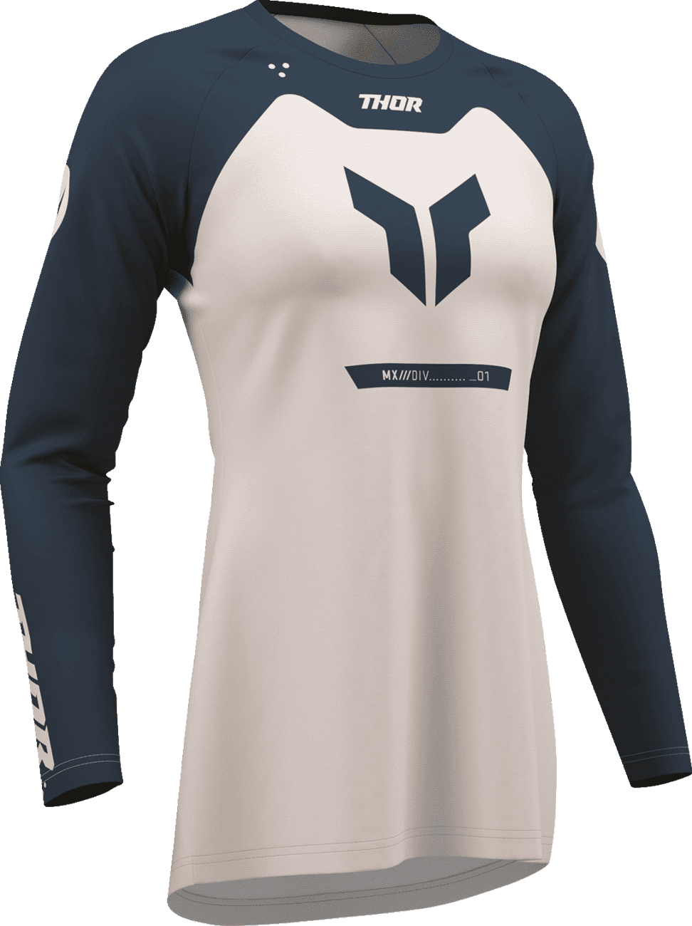 THOR 2911-0386 Women's Ridemode Menace Jersey - Midnight/Dust - Large