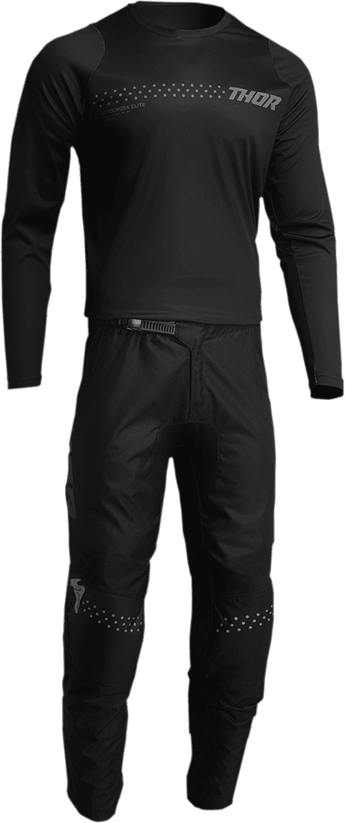 THOR 2912-2013 Youth Sector Minimal Jersey - Black - Large — image 3 of 4