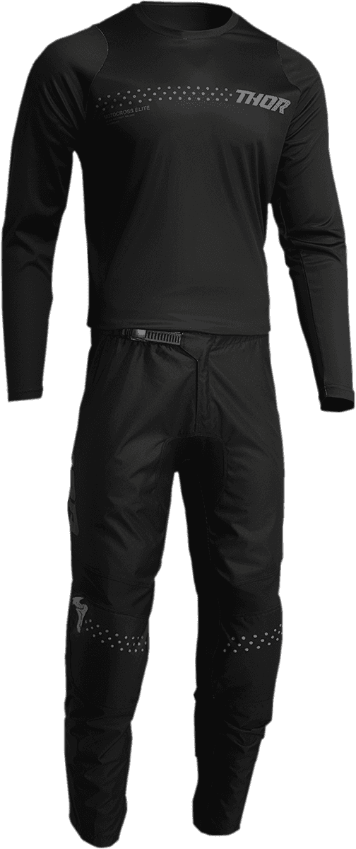 THOR 2912-2014 Youth Sector Minimal Jersey - Black - XL — image 3 of 4