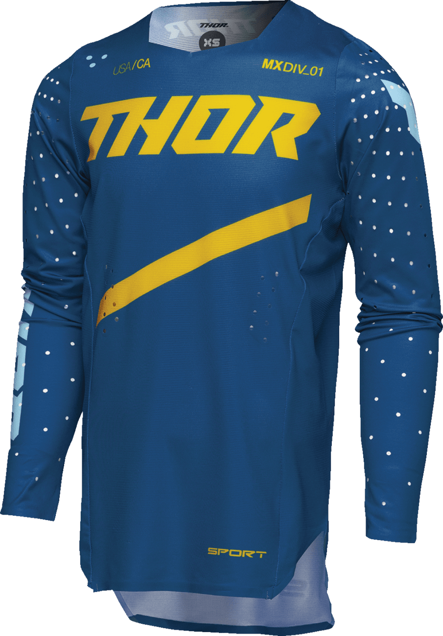 THOR 2912-2537 Youth Sportmode Brave Jersey - Blue - Large