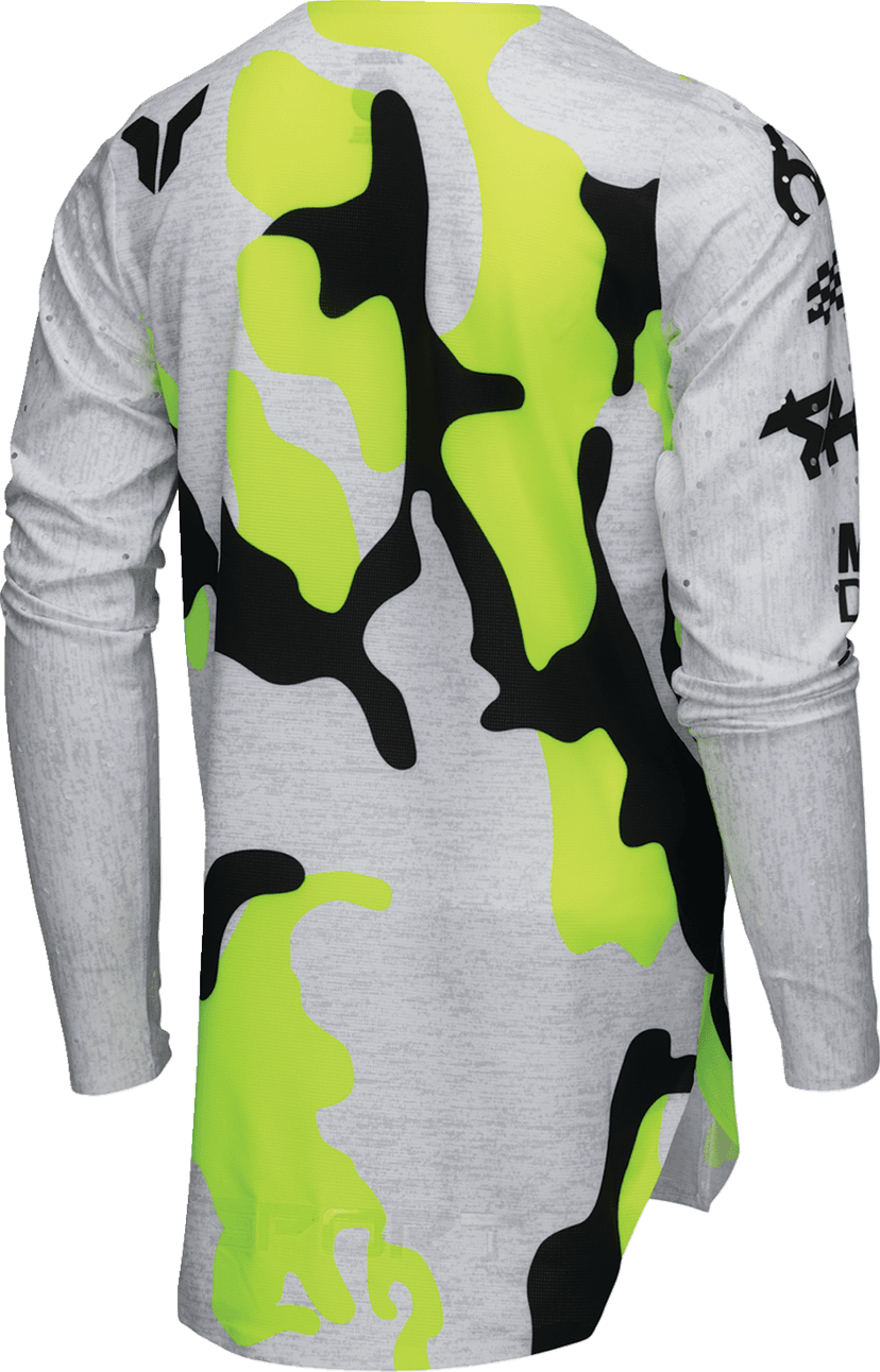 THOR 2912-2540 Youth Sportmode Riot Jersey - White/Acid - Large — image 3 of 4