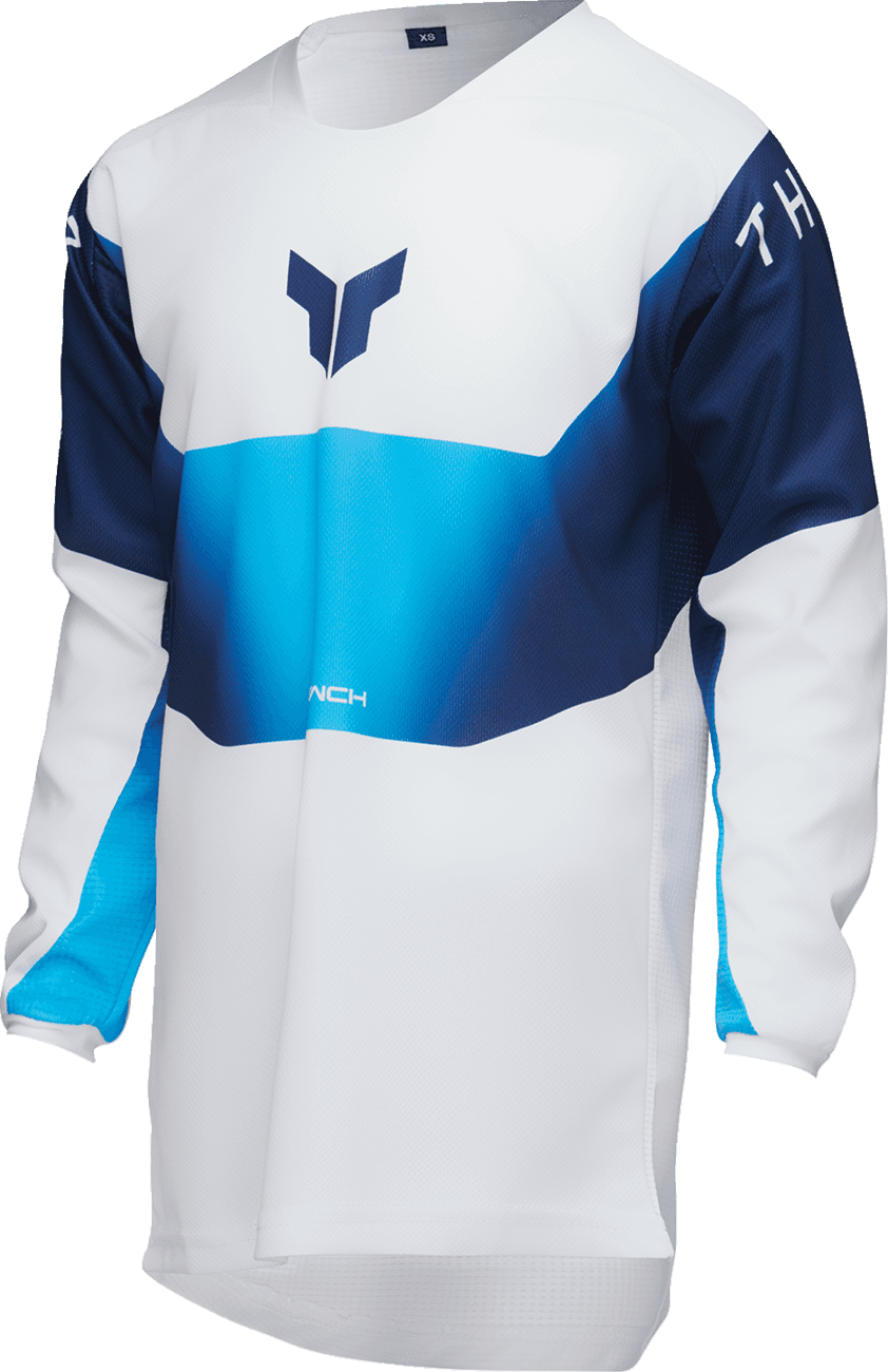 THOR 2912-2571 Youth Launchmode Storm Jersey - White - XL