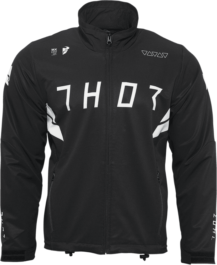 THOR 2920-0672 Warmup Jacket - Black/White - Small — image 1 of 2