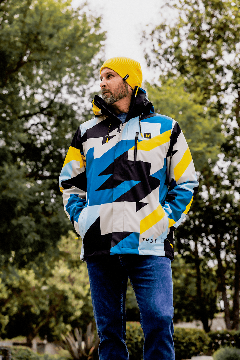THOR 2920-0821 Tour Jacket - Brave Blue/Yellow - 2XL — image 4 of 4