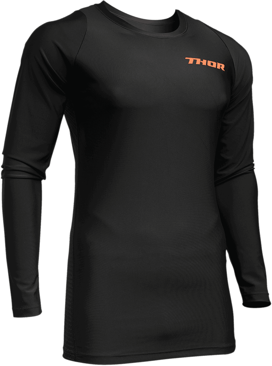 THOR 2940-0387 Long Sleeve Comp Shirt - Black - S/M
