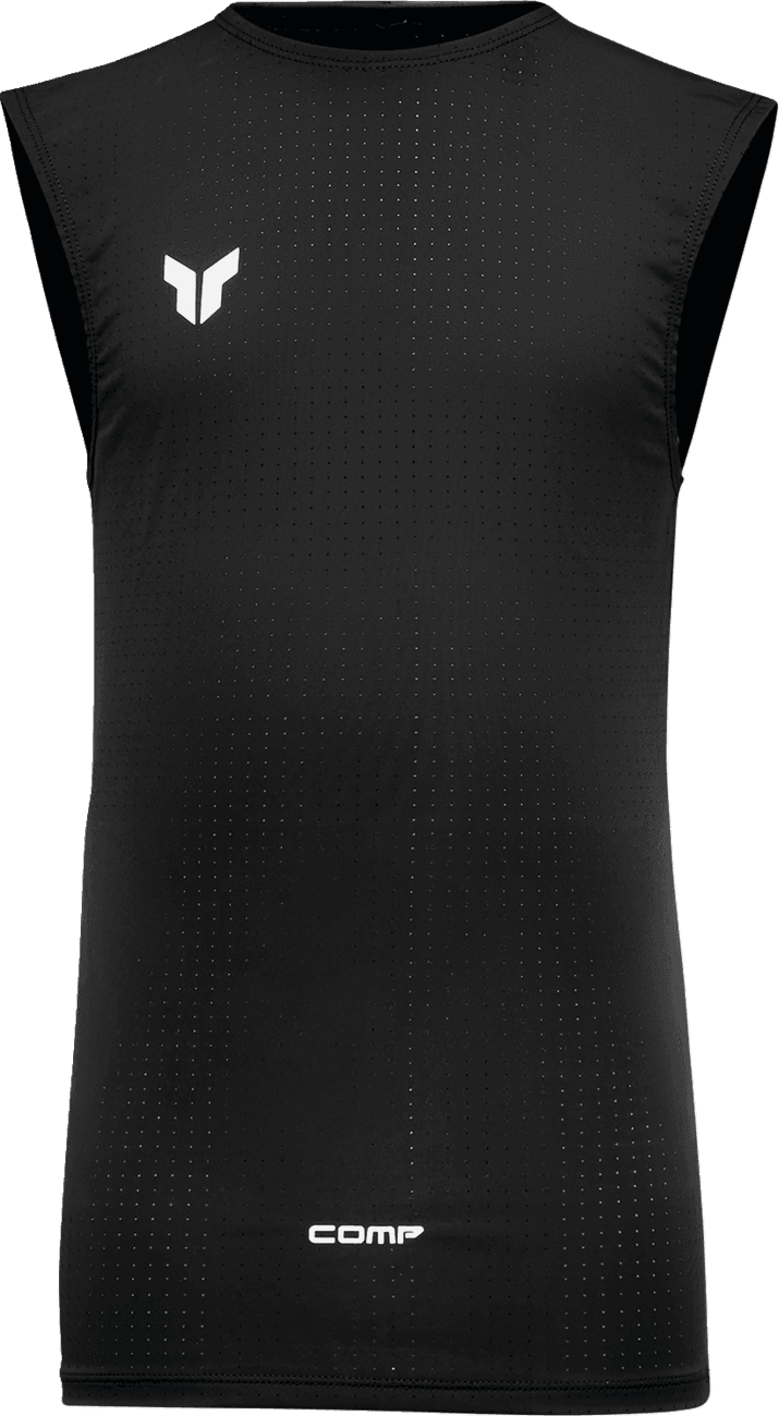 THOR 2942-0024 Youth Comp Sleeveless Shirt - Black - Medium