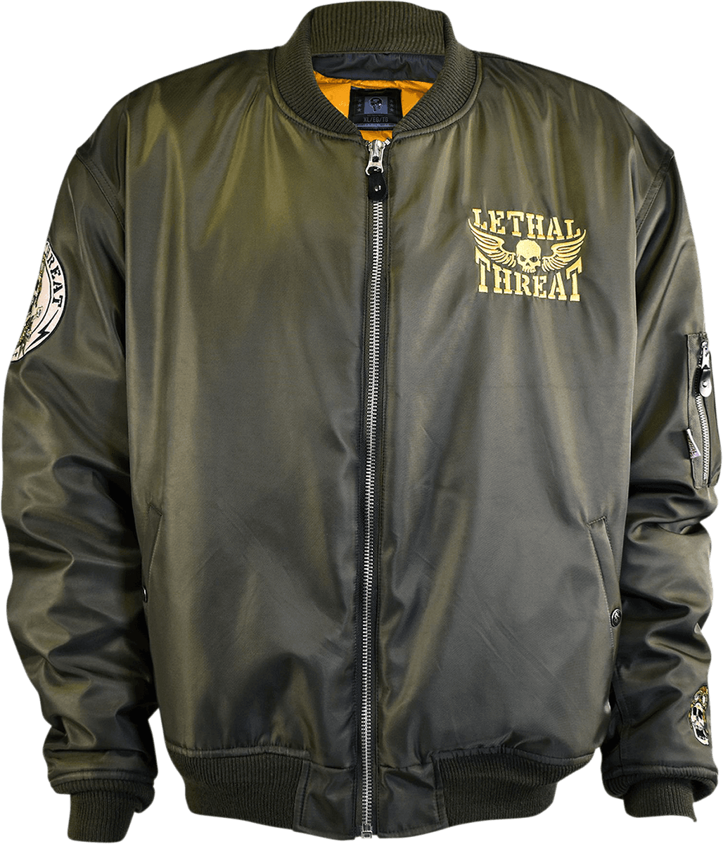 LETHAL THREAT 3001-1325 Bombs Away Jacket - Green - XL