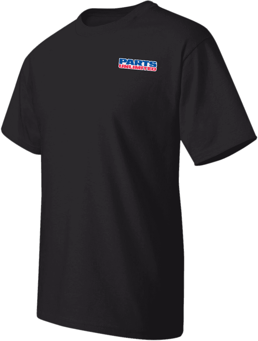 PARTS UNLIMITED 3030-15224 Parts Unlimited T-Shirt - Black - Medium