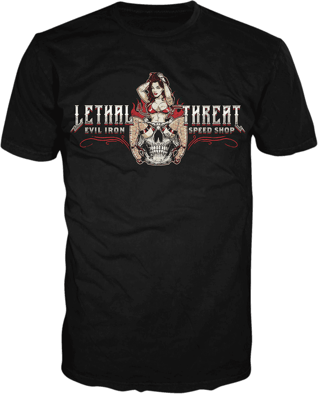 LETHAL THREAT 3030-21532 Evil Iron T-Shirt - Black - 2XL — image 1 of 2