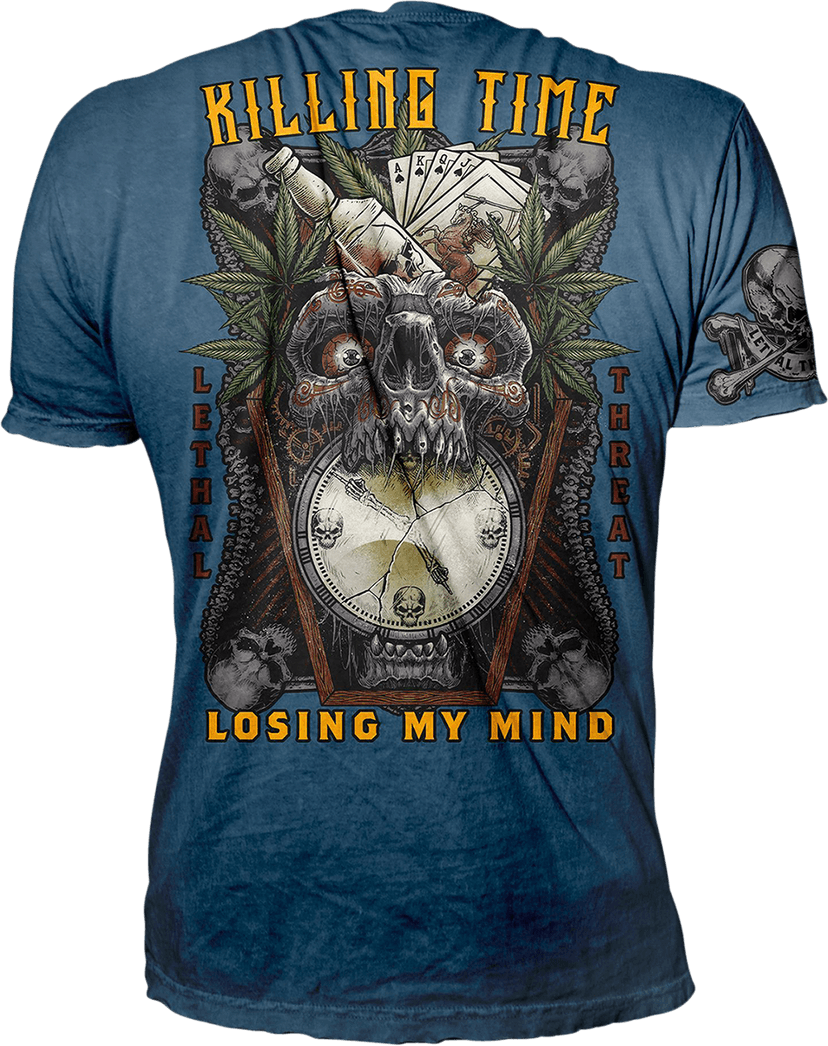 LETHAL THREAT 3030-21588 Killing Time T-Shirt - Blue - 2XL — image 2 of 2