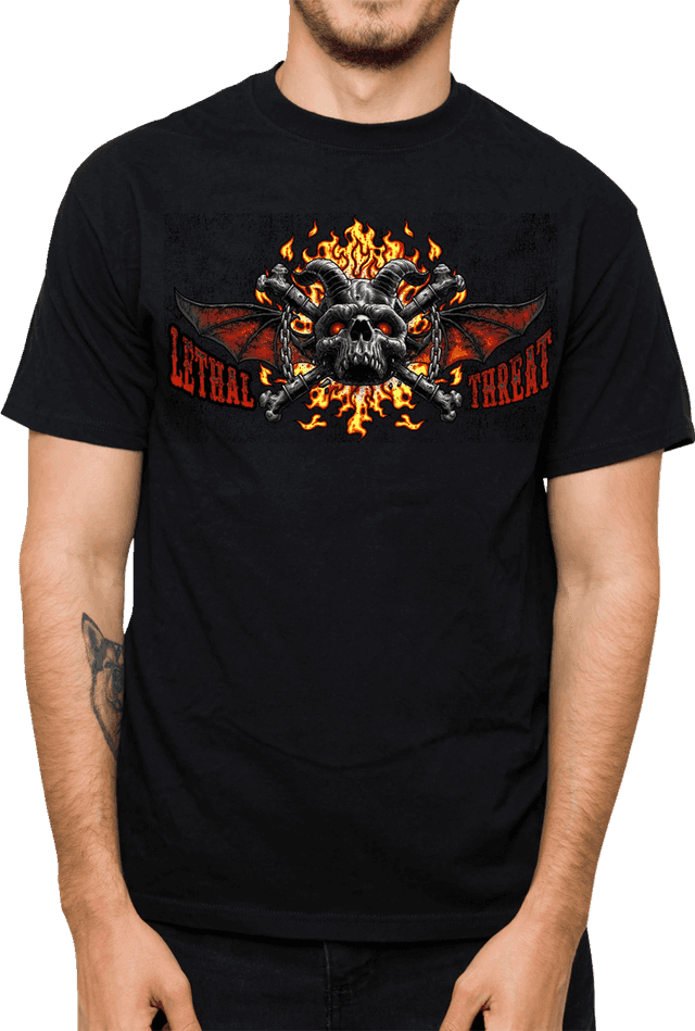 LETHAL THREAT 3030-22765 Hell Was Full T-Shirt - Black - XL — image 1 of 2