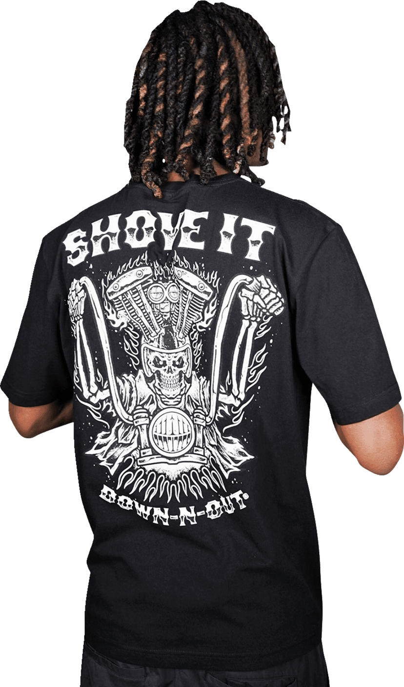 LETHAL THREAT 3030-22823 Down-N-Out Shove It T-Shirt - Black - Small — image 2 of 2