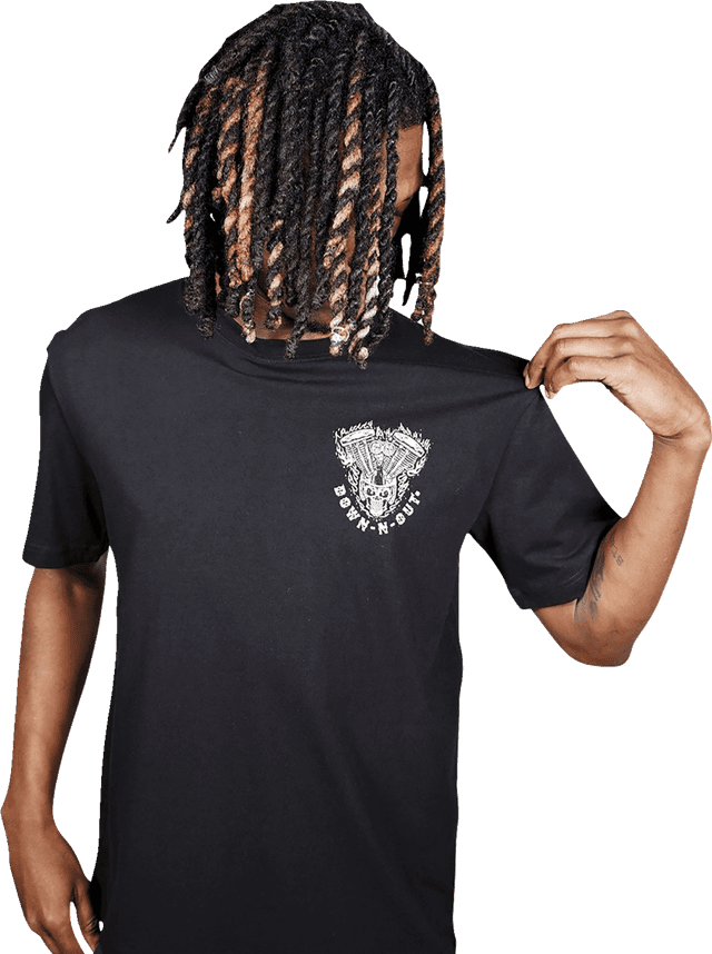 LETHAL THREAT 3030-22825 Down-N-Out Shove It T-Shirt - Black - Large — image 1 of 2