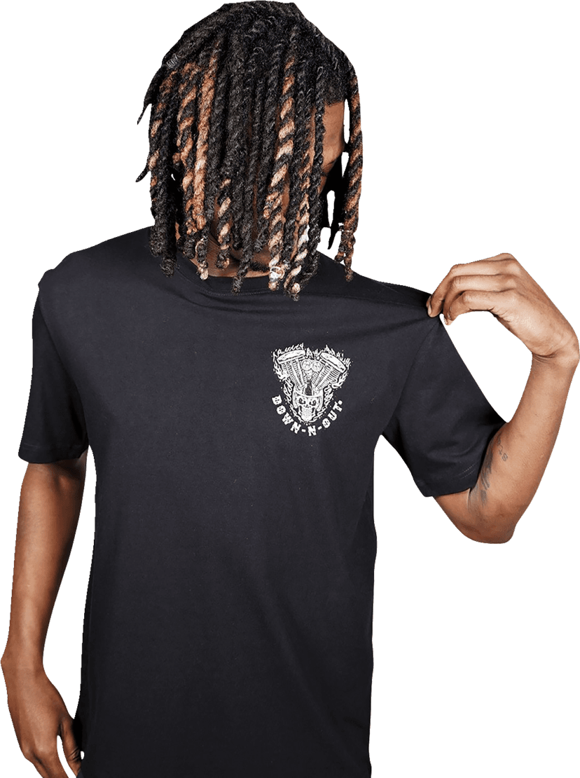 LETHAL THREAT 3030-22825 Down-N-Out Shove It T-Shirt - Black - Large — image 1 of 2