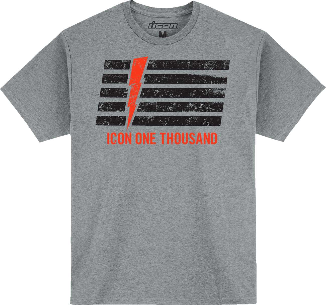 ICON 3030-23480 Invasion Stripe™ T-Shirt - Gray - Large
