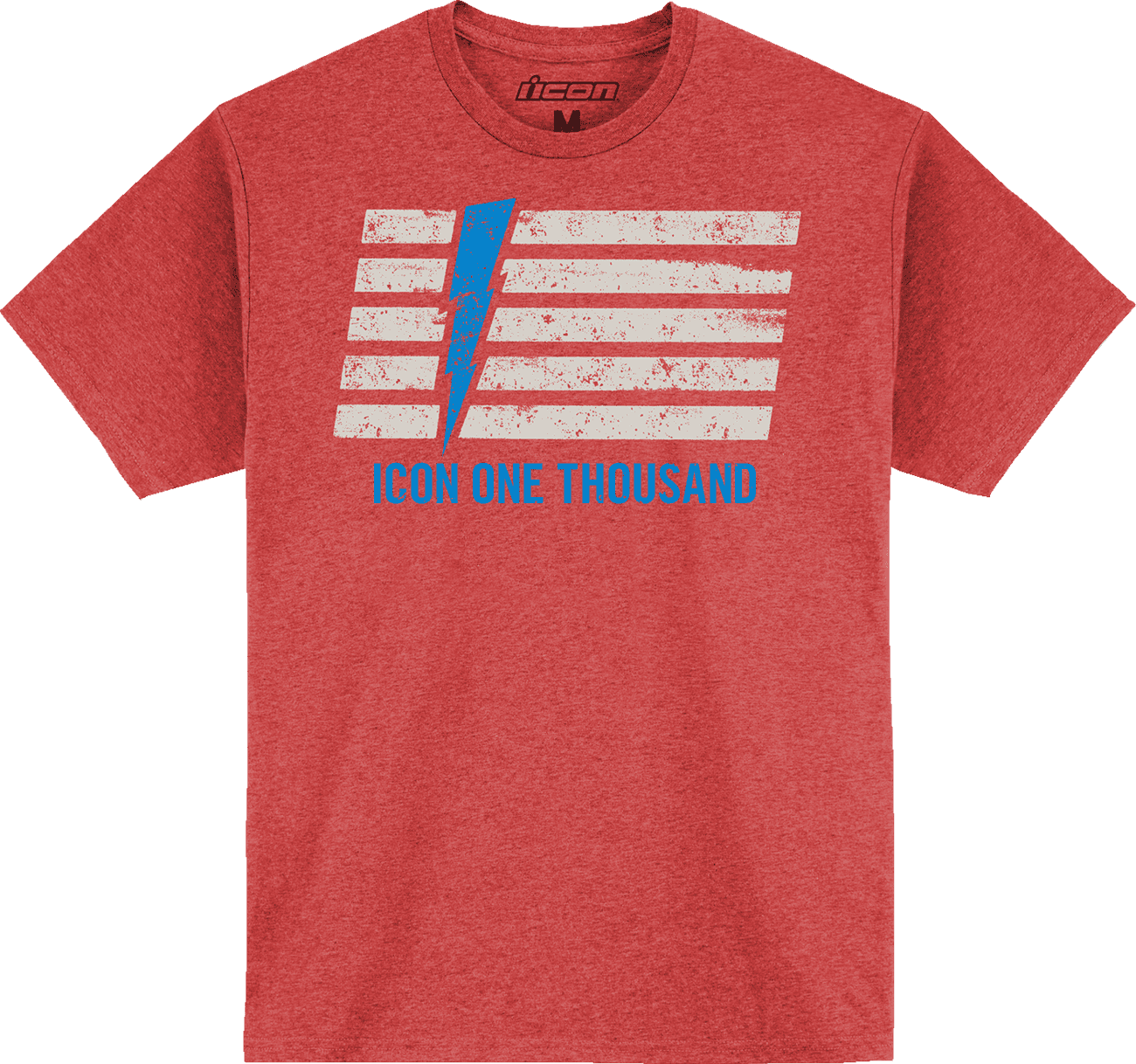 ICON 3030-23485 Invasion Stripe™ T-Shirt - Red - Medium