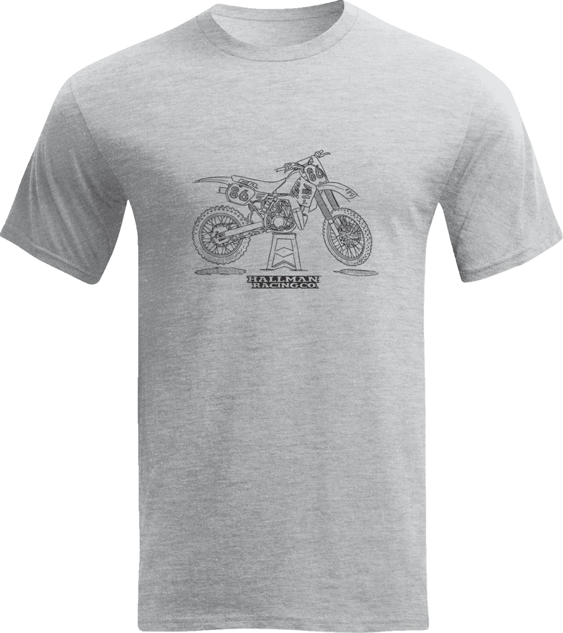 THOR 3030-23497 Hallman 2 Smoker T-Shirt - Gray - Medium