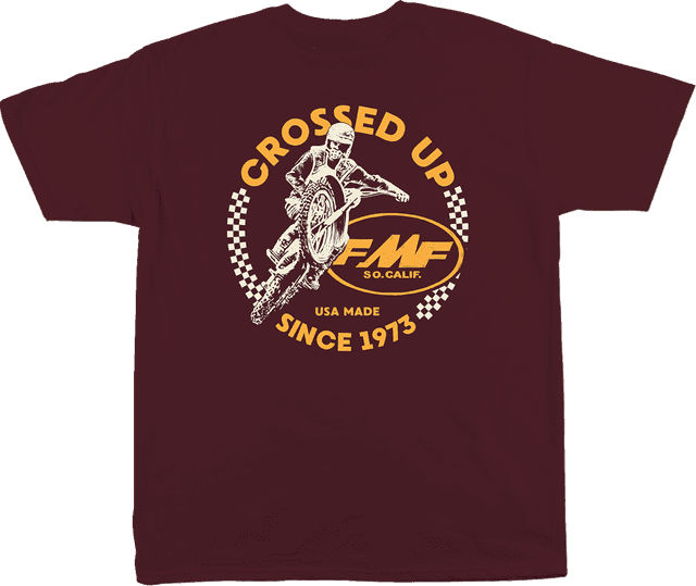 FMF 3030-23853 Crossed Up T-Shirt - Maroon - Medium — image 2 of 2